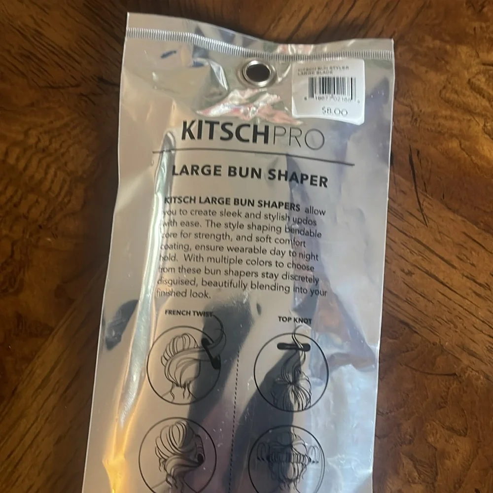 Kitsch Pro Large bun shaper in black NEW in package
